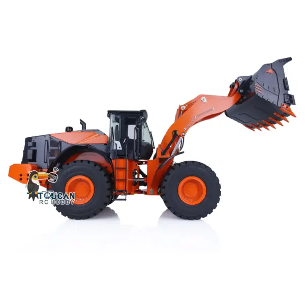 1/14 Hydraulic RC Loader ZW370 JDM 198 Remote Control Metal Construction Truck W/ New Sound Module Model