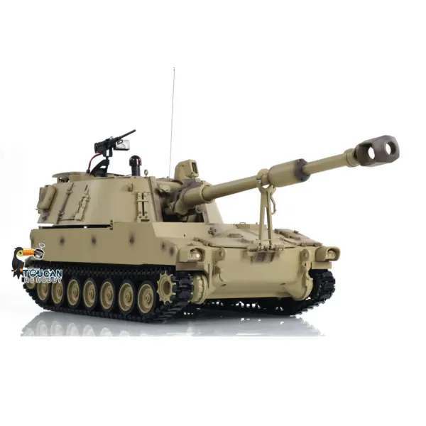 1/16 Tongde RC Tank M109A2 Self-propelled Howitzer RTR Infrared BB Shooting Barrel Recoil Model Toys Military Vehicle