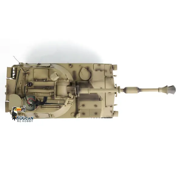 1/16 Tongde RC Tank M109A2 Self-propelled Howitzer RTR Infrared BB Barrel Recoil Smoke Military Armored Model