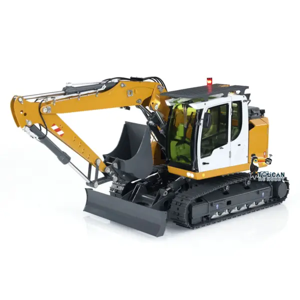 CUT Model 1/14 RC Hydraulic Excavator 914 5CH Valve Metal Remote Control Digger Warning Light Flysky ST8 Radio Sound System