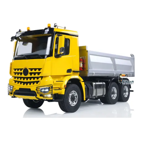 RTR 1/14 RC Hydraulic Tipper 6X6 Metal Chassis 2Speed Model Car Remote Control Dumper Truck NO Lock Light Sound Radio Battery