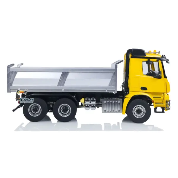 RTR 1/14 RC Hydraulic Tipper 6X6 Metal Chassis 2Speed Model Car Remote Control Dumper Truck NO Lock Light Sound Radio Battery