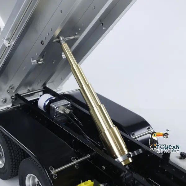 2Speed 3348 Metal Chassis 1/14 RTR RC Hydraulic Dumper Remote Control Tipper Model NO Lock Differential Axle Light Sound Battery