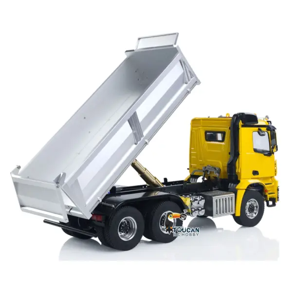 2Speed 3348 Metal Chassis 1/14 RTR RC Hydraulic Dumper Remote Control Tipper Model NO Lock Differential Axle Light Sound Battery