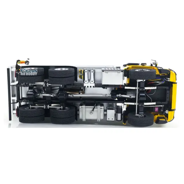 2Speed 3348 Metal Chassis 1/14 RTR RC Hydraulic Dumper Remote Control Tipper Model NO Lock Differential Axle Light Sound Battery
