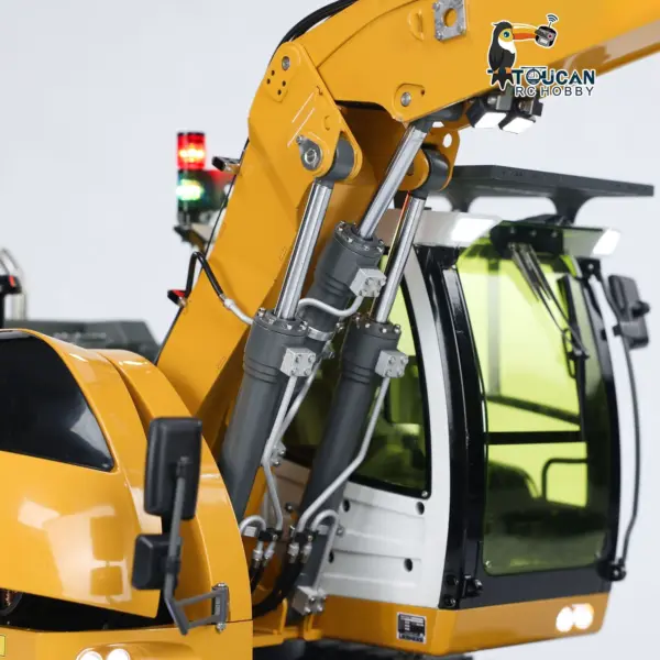 CUT 1/14 Scale 914 5-ways Radio Control Hydraulic Excavator Valve Metal Remote Control Earth Digger Hobby Model RTR Machine ESC Servo Motor