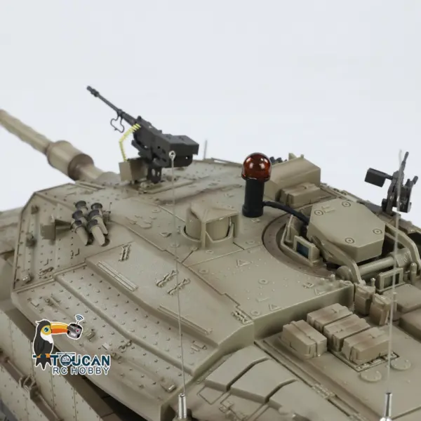 1/16 RC Tank Heng Long Merkava MK IV 3958 Remote Control Battle Tank Upgraded Metal Sprockets Smoke BB Shooting Dual Battery