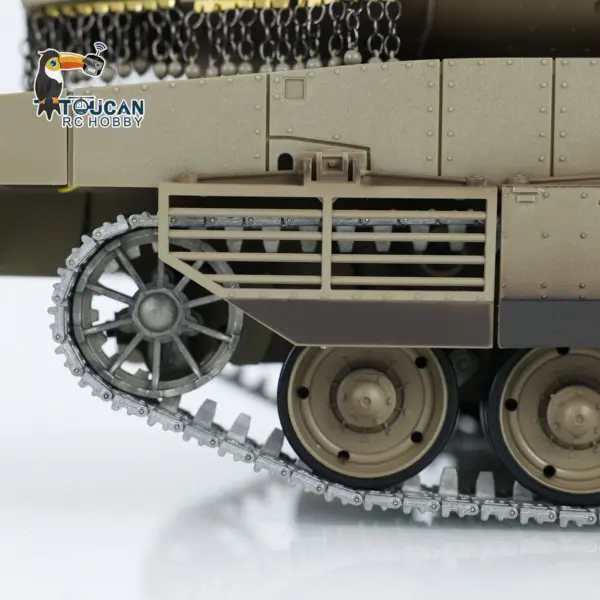 1:16 Heng Long 3958 RC Main Battle Tank IDF Merkava MK IV FPV Upgrade Edition W/ Metal Tracks 360 Rotating Barrel Recoil