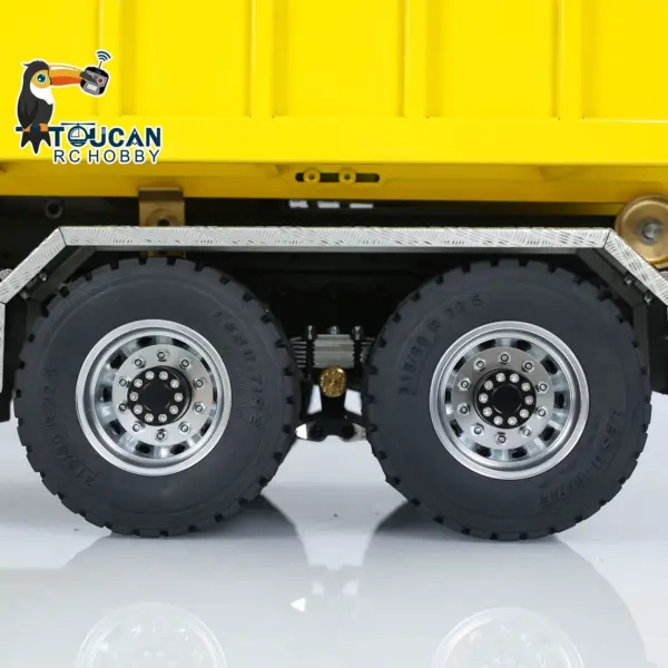 Customized LESU 8x8 1/14 Hydraulic RC Dump Truck Remote Controlled Roll On/Off Metal Waste Bin Tipper Simulation Cars Hobby Models