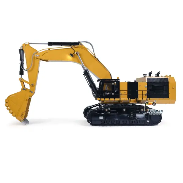 6015B Metal 1/14 Assembled Hydraulic RC Excavator Remote Control Heavy Duty Diggers Model PL18 EVLite ESC Construction Cars