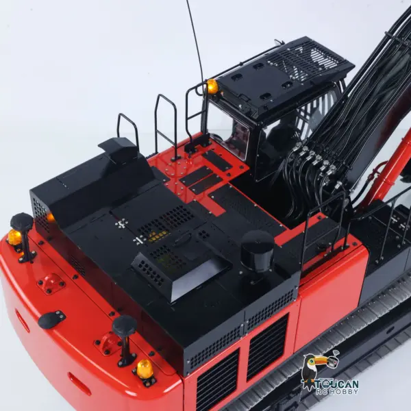 LESU 1/14 Remote Control Hydraulic Excavator Aoue ZX490 RTR CNC Metal RC Digger Car 6CH Valve Light Sound Paladin PL18EV Lite