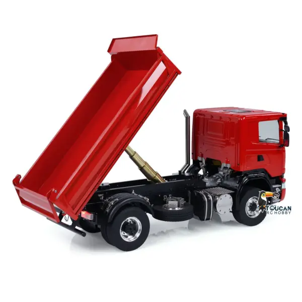 1/14 4*4 RC Hydraulic Dumper Car Remote Control Dump Truck Metal Tipper Electric Model 3-speed Transmission