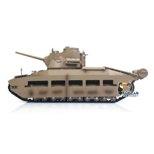 Tongde 1/16 Remote Control Military Tank Matilda III IV Turret Rotation 320 Degree IR Lights Sounds RC Electric Model Smoke Unit
