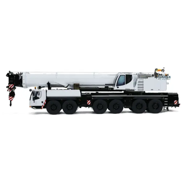 Eyewhale 1/14 RC Hydraulic Mobile Crane Truck Construction Vehicle Heavy Machine FlySky PL18EV Remote Controller Assembled Model