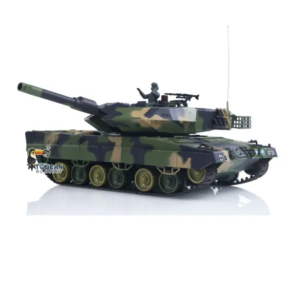 HengLong 3809 2.4GHz 1/24 RC Tank Leopard 2 A5 Remote Control Battle Tank Model BB Infrared Battle Spray Water Battery Radio