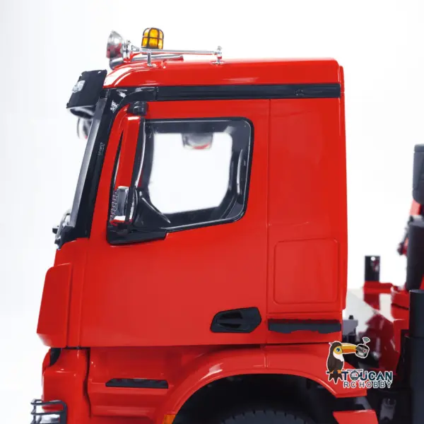 1/14 10x10 RC Hydraulic Crane Dump Truck Radio Control Full Dumper Lorry with U-shaped Short High Standard Bucket Timber Flatbed