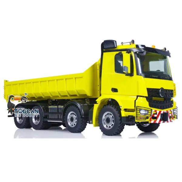 Customized LESU 1/14 8x8 Hydraulic Machine RC Dumper Truck Remote Control Full Dump Car Hobby Model Sound RTR Painted Assembled Toy