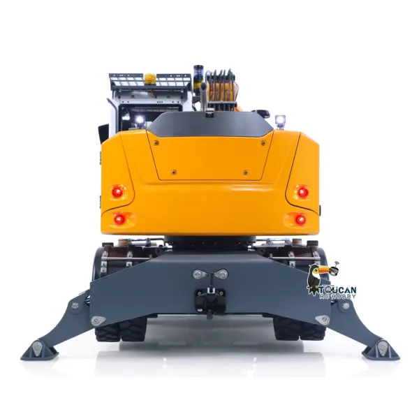 LR914 PRO MAX Metal 4WD 1/14 RC Hydraulic Wheeled Excavator 11-ways Valve RTR Radio Controlled Digger PL18EV Lite Battery Light
