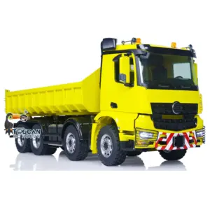 Customized LESU 1/14 8x8 Hydraulic Machine RC Dumper Truck Remote Control Full Dump Car Hobby Model Sound RTR Painted Assembled Toy