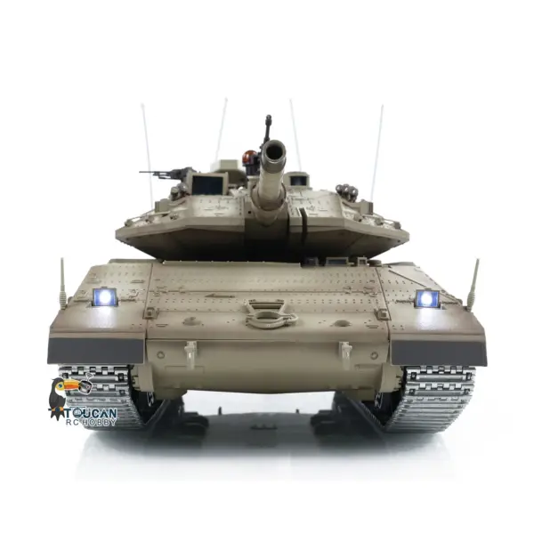 1:16 Heng Long 3958 RC Main Battle Tank IDF Merkava MK IV FPV Upgrade Edition W/ Metal Tracks 360 Rotating Barrel Recoil