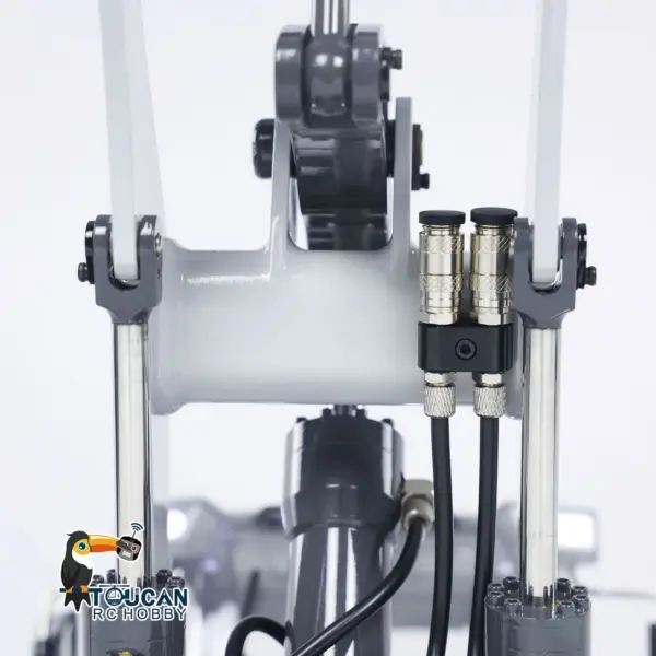 XDRC Metal 1/14 RC Hydraulic Equipment Loader 580 Remote Controlled Engineering Vehicle DIY Model Smoke Sound Light