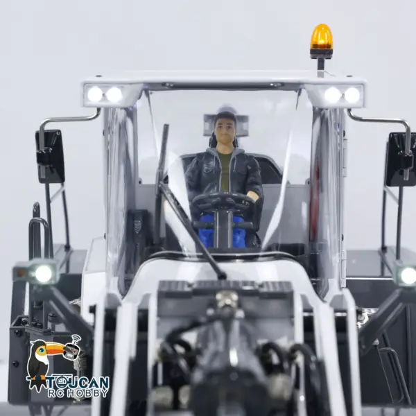 XDRC 1/14 Scale Hydraulic RC Loader 580 Radio Control Construction Vehicle Electric Model Sound Light DIY Cars