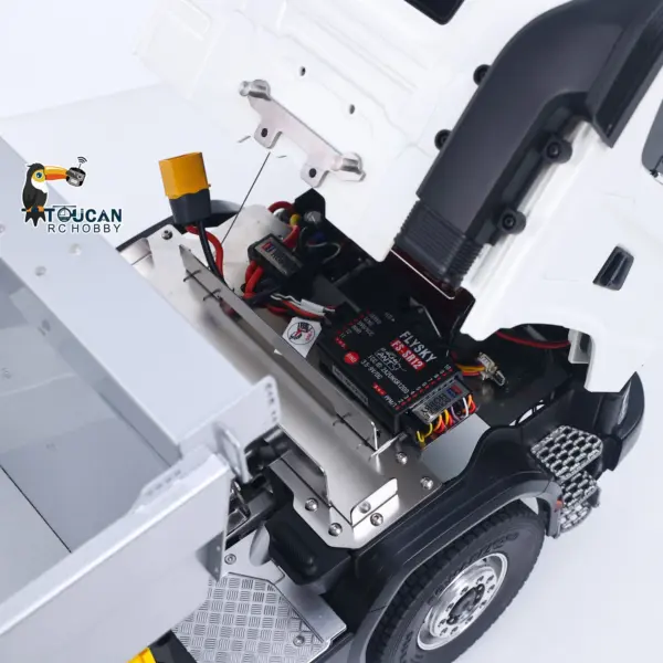 Double E 1/14 8X8 Remote Control Hydraulic Dump Truck 2Speed RC Model Tipper Metal Chassis Differential Lock FLYSKY ST8 Radio