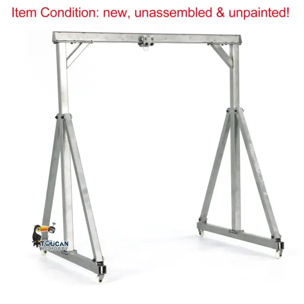 JDModel Metal Chain Block Hoist Gantry Crane for 1/14 RC Crane Remote Control Engineering Vehicles Model