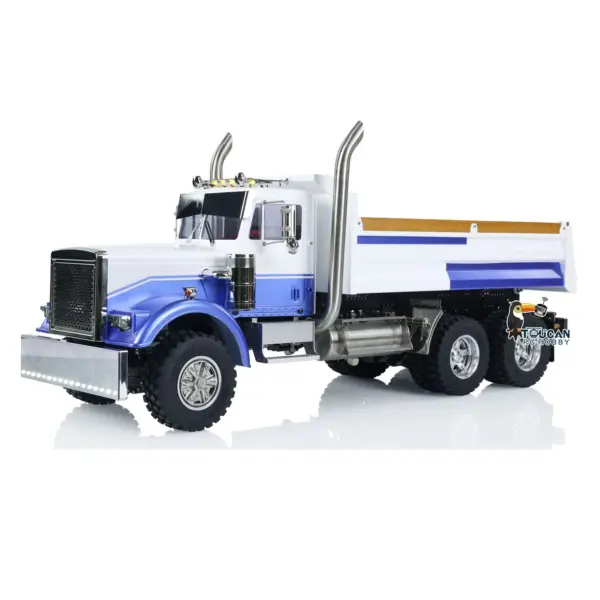 1/14 Scale RC Dump Truck 56344 Tipper 6x6 Assembled and Painted 2-Speed Light Sound System Differential for