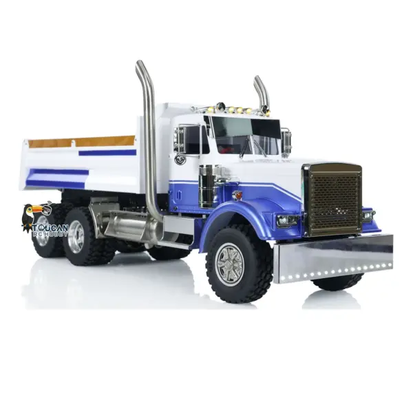 1/14 Scale RC Dump Truck 56344 Tipper 6x6 Assembled and Painted 2-Speed Light Sound System Differential for