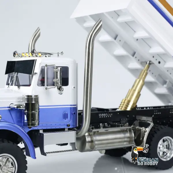 1/14 Scale RC Dump Truck 56344 Tipper 6x6 Assembled and Painted 2-Speed Light Sound System Differential for