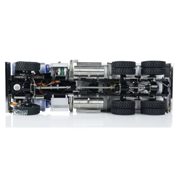 1/14 Scale RC Dump Truck 56344 Tipper 6x6 Assembled and Painted 2-Speed Light Sound System Differential for
