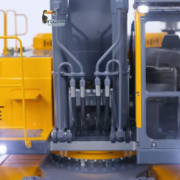 1/14 LESU RC Metal Hydraulic Aoue ET30H Wheeled Excavator Model Pump Cabin Sticker Display Grapple Ripper Bucket Scraper Compactor