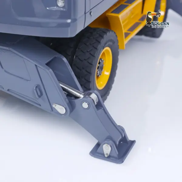 1/14 LESU RC Metal Hydraulic Aoue ET30H Wheeled Excavator Model Pump Cabin Sticker Display Grapple Ripper Bucket Scraper Compactor