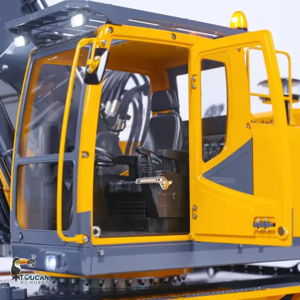 LESU 1/14 RC Model Metal Hydraulic Aoue ET30H Wheeled Excavator Digger Quick Coupler Openable Bucket Small Bucket