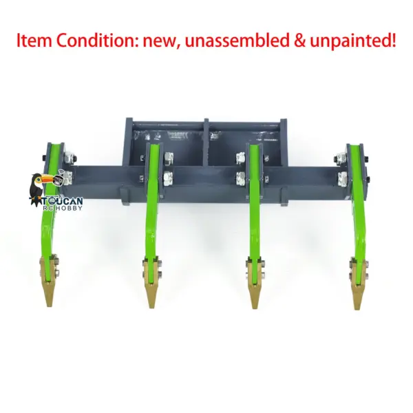 LESU 1/14 RC Metal Hydraulic Aoue-LT5 Tracked Skid-Steer Loader Model Dozer Blade Shovel Hay Clamp Bucket Rake Sweeper Track
