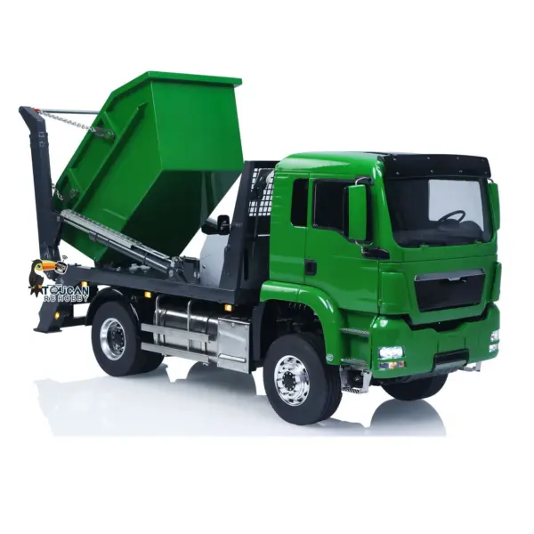 LESU 4X4 1/14 RC Hydraulic Swing Arm Garbage Truck Skip Loader TGS Paintied Car Unassembled KIT Simulation Vehicle Model DIY