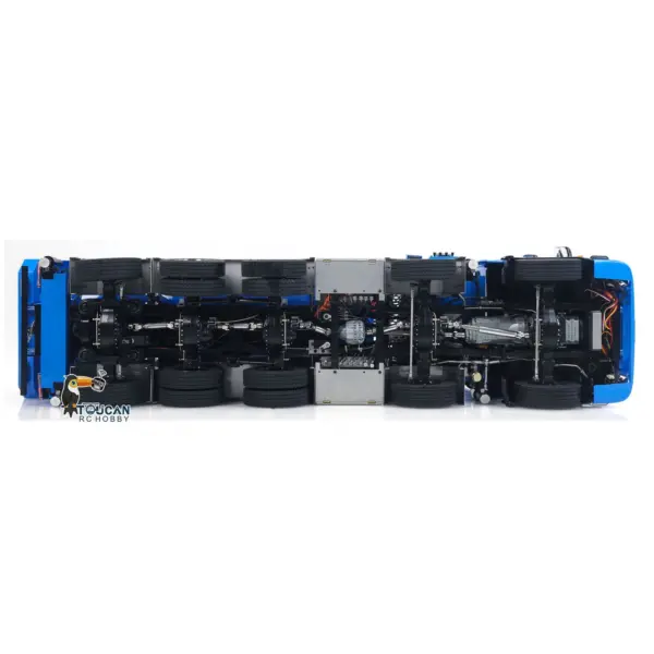 770S 10x10 1/14 Hydraulic Crane Dump RC Tipper Car Metal Full Dump Truck RTR Battery Light Sound