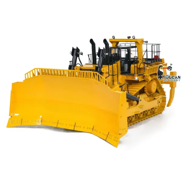 1/10 D11T 3-plow Giant Hydraulic RC Bulldozer Radio Control Dozers Heavy Duty Simulation Vehicle Painted Model DIY PNP
