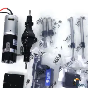 LESU 1/14 RC Front-Wheel Ddrive Hydraulic Painted forklift Model Aoue-LD160S Remote Control Model Light Sound System ESC Servo