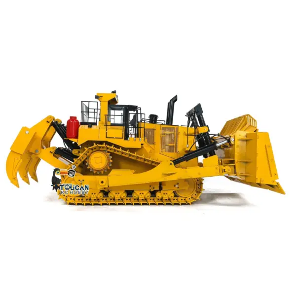 1/10 D11T 3-plow Giant Hydraulic RC Bulldozer Radio Control Dozers Heavy Duty Simulation Vehicle Painted Model DIY PNP