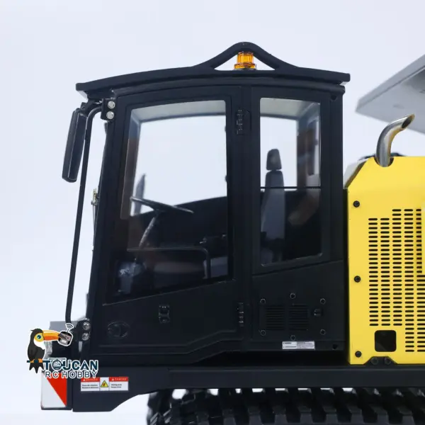 Upgraded Super Frog T14R Panther 1/14 Remote Control Hydraulic Crawler Dumper RC Metal Tracked Tipper Truck Frsky X14 Radio