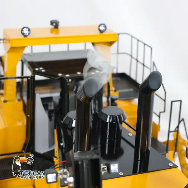 1/10 D11T 3-plow Giant Hydraulic RC Bulldozer Radio Control Dozers Heavy Duty Simulation Vehicle Painted Model DIY PNP
