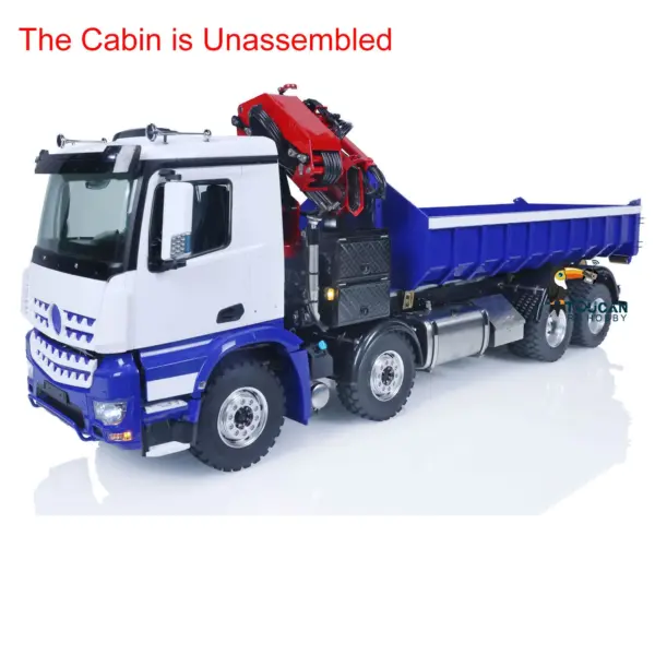 LESU 1/14 8x8 RC Dumper Hydraulic Tipper Truck Finished Crane Car Remote Control Vehicles Pump Valve