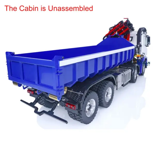 LESU 1/14 8x8 RC Dumper Hydraulic Tipper Truck Finished Crane Car Remote Control Vehicles Pump Valve