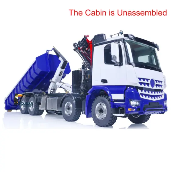 LESU 1/14 8x8 RC Dumper Hydraulic Tipper Truck Finished Crane Car Remote Control Vehicles Pump Valve
