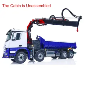 LESU 1/14 8x8 RC Dumper Hydraulic Tipper Truck Finished Crane Car Remote Control Vehicles Pump Valve