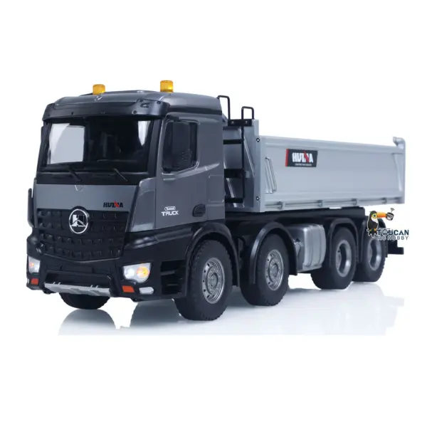 HUINA 1/14 Remote Control Dump Truck 12CH RC Tipper Finished Model Toy Gift RTR Light Sound Effects Radio USB Charging Cable