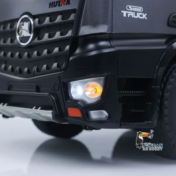 HUINA 1/14 Remote Control Dump Truck 12CH RC Tipper Finished Model Toy Gift RTR Light Sound Effects Radio USB Charging Cable