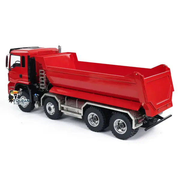 Customized LESU 1/14 8x8 Hydraulic RC Dumper Truck RTR Remote Controlled Tipper Simulation Model DIY Car Model Motor Servo ESC